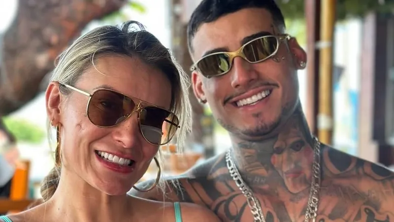 Andressa Urach and Cassiano França